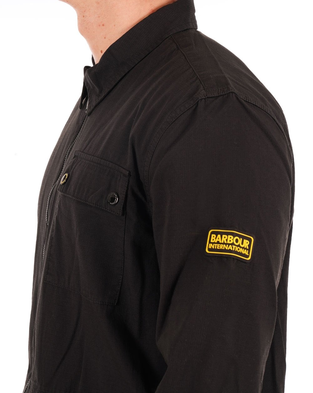 Barbour International Volt-Überhemd Schwarz