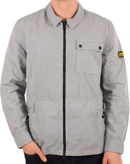 Barbour International Volt Overshirt Grau