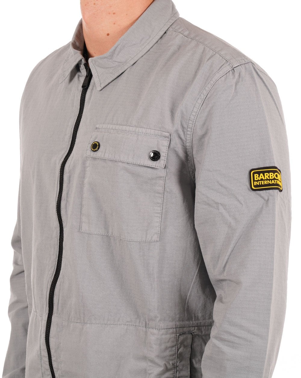 Barbour International Volt Overshirt Grau