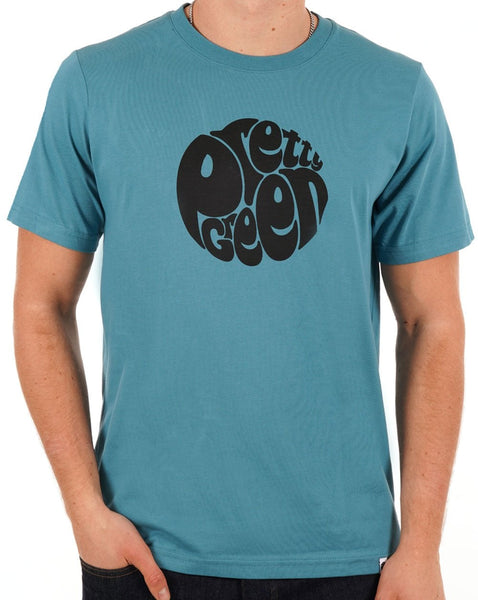 Pretty Green Gillespie Logo T-shirt Bright Blue