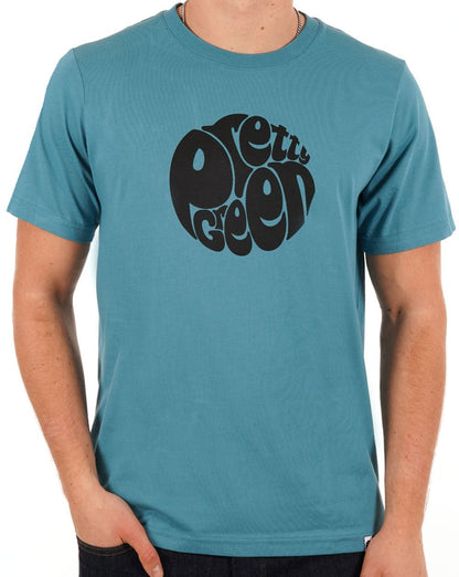 Pretty Green Gillespie Logo T-Shirt Hellblau
