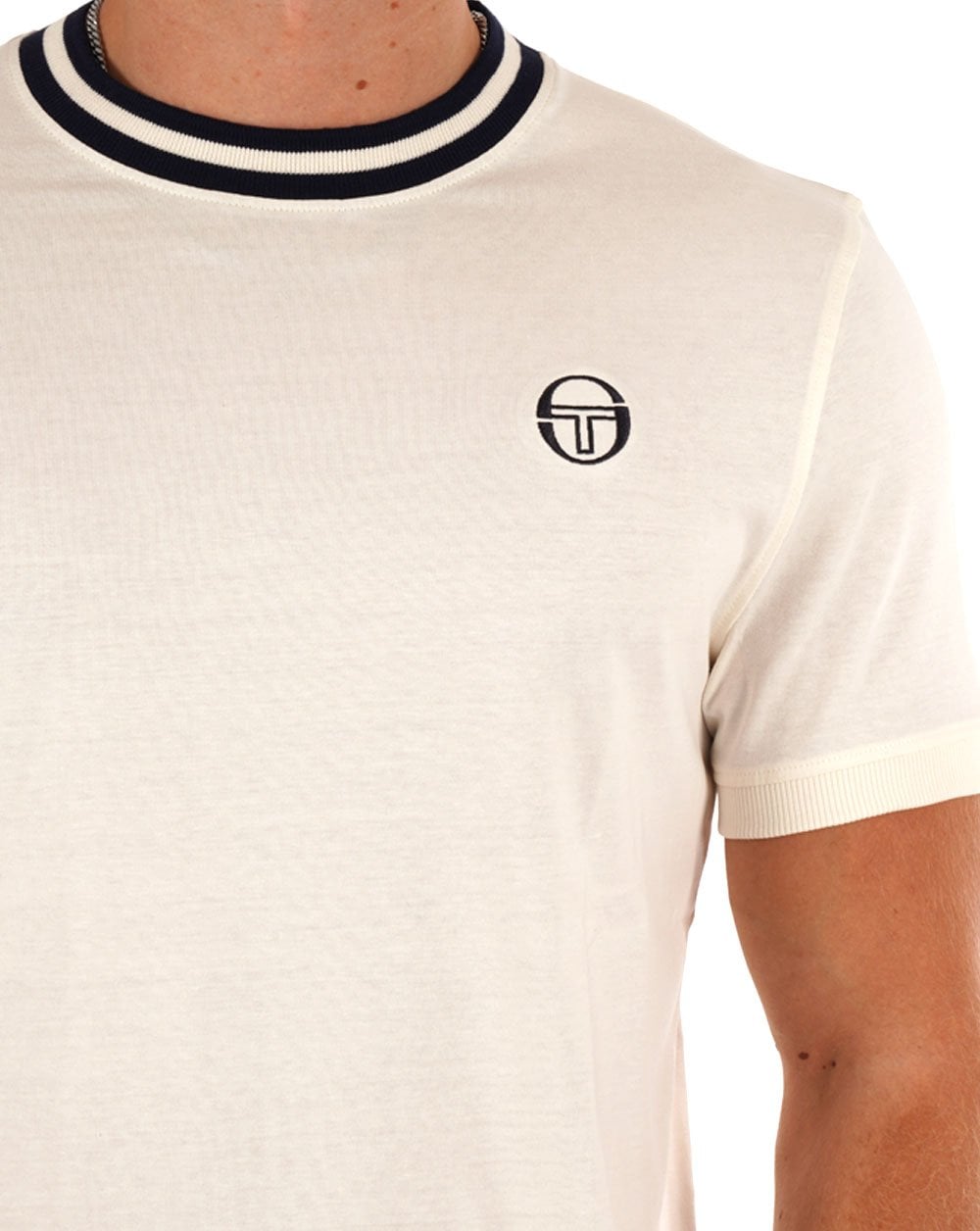 Sergio Tacchini Rainer T-Shirt Gardenia/Navy