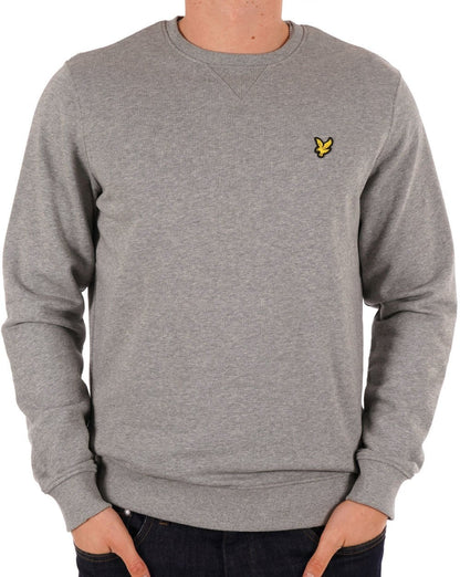 Lyle And Scott – Sweatshirt mit Rundhalsausschnitt, Mittelgrau meliert
