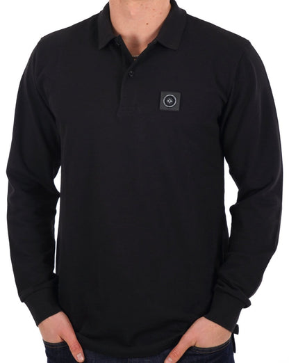 Marshall Artist Siren Langarm-Poloshirt Schwarz
