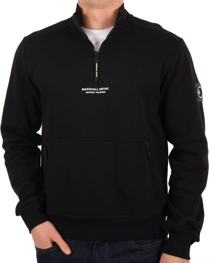 Marshall Artist Siren 1/4 Zip Sweatshirt Schwarz
