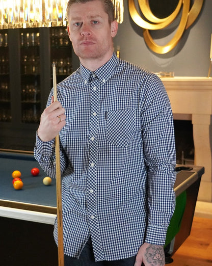 Ben Sherman – Blaues Gingham-Hemd