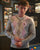 Gabicci Vintage Diamond V Neck Grey Pink