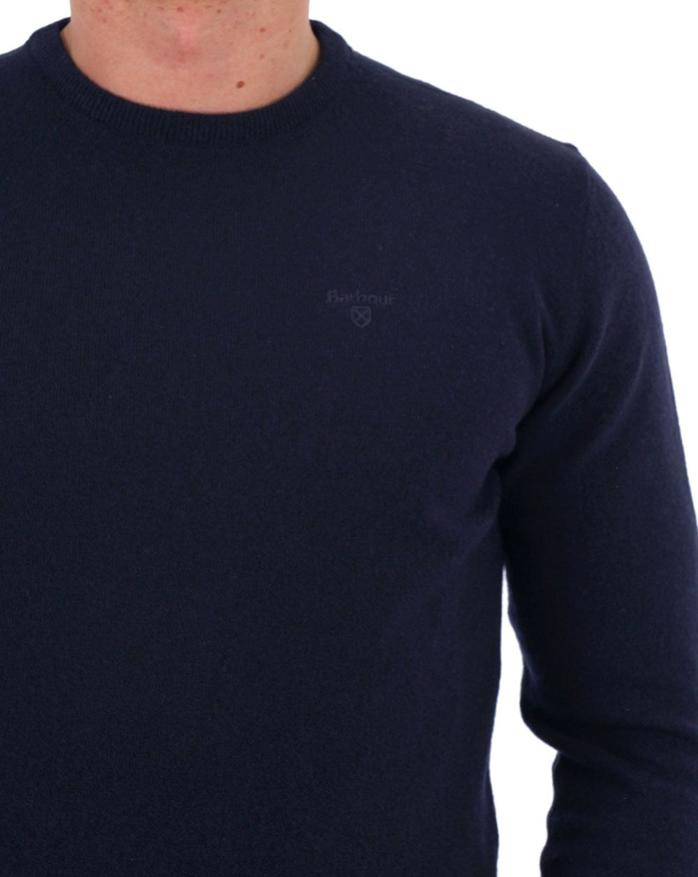 Barbour Lammwollpullover Marineblau