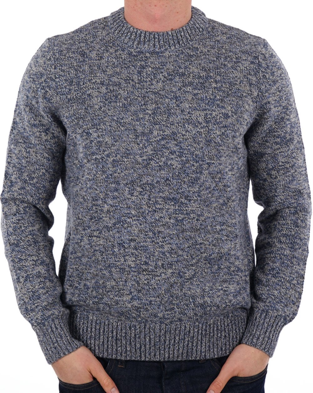 Barbour Atley Rundhalsstrick Blau