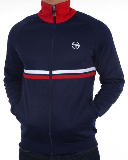 Sergio Tacchini Dallas Track Top Marine/Rot gestreift