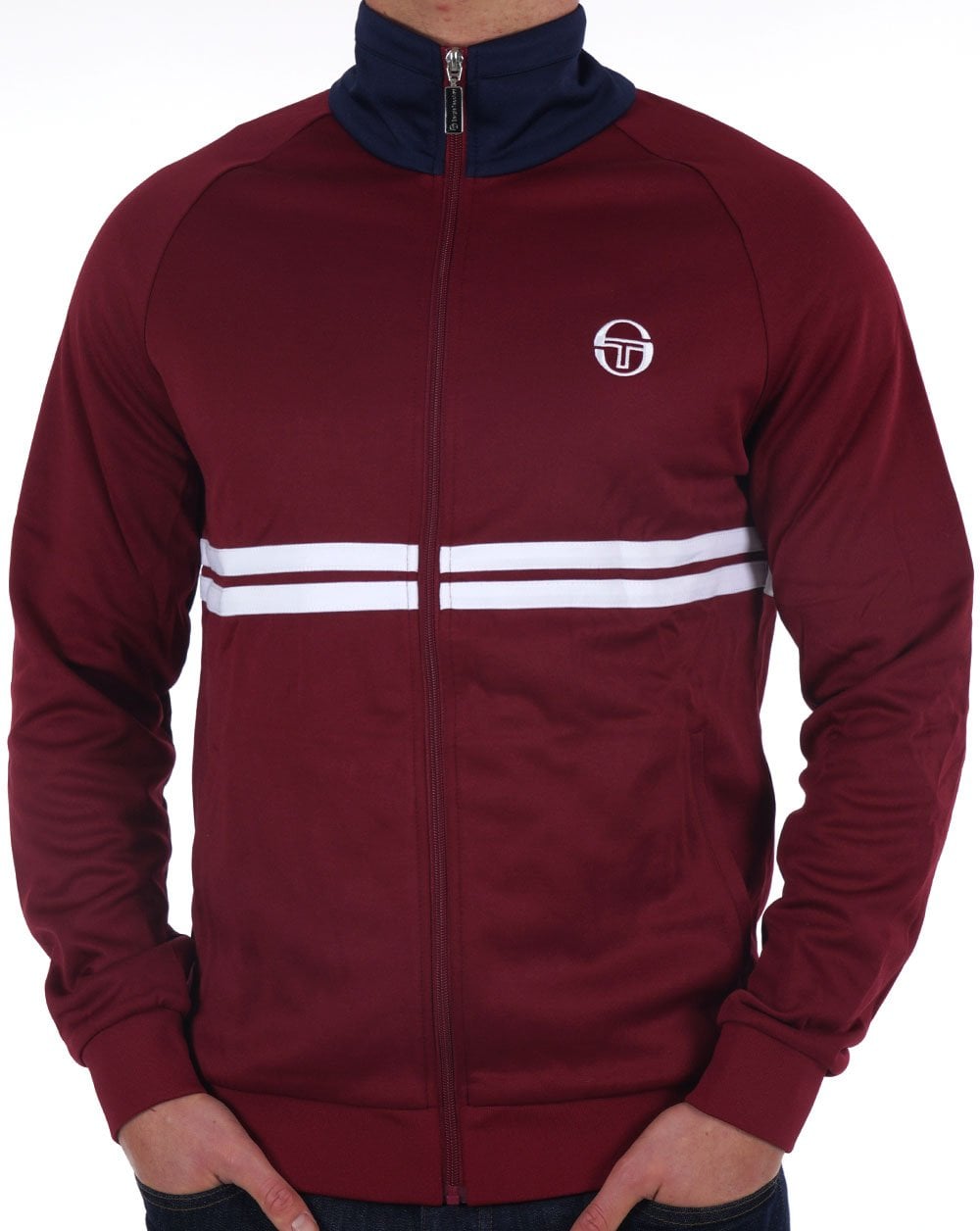 Sergio Tacchini Dallas Track Top Burgunderrot / Marineblau