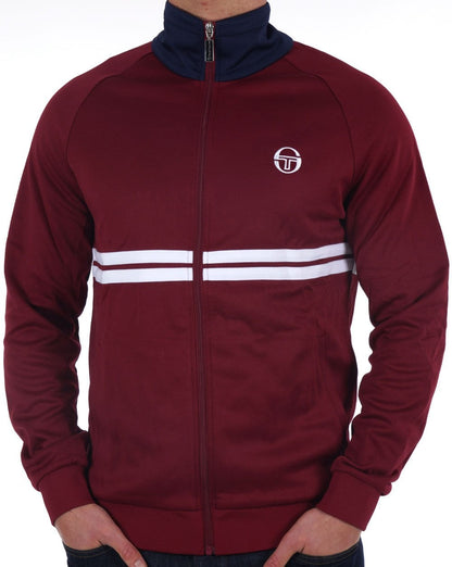 Sergio Tacchini Dallas Track Top Burgunderrot / Marineblau
