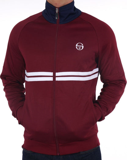 Sergio Tacchini Dallas Track Top Burgunderrot / Marineblau