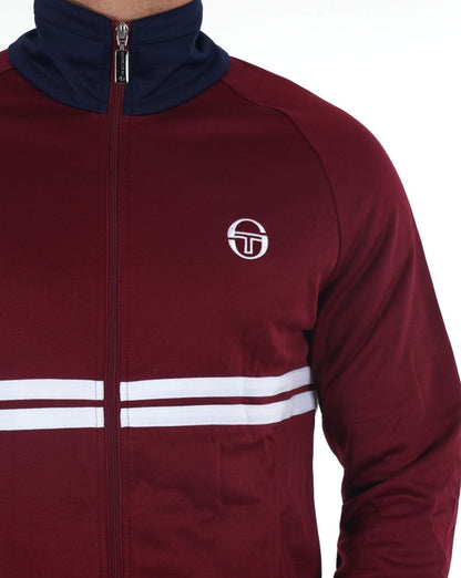 Sergio Tacchini Dallas Track Top Burgunderrot / Marineblau