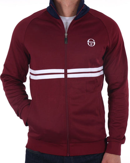 Sergio Tacchini Dallas Track Top Burgunderrot / Marineblau