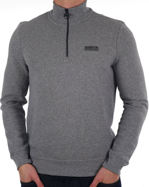 Barbour International Half Zip Sweatshirt Grey Marl