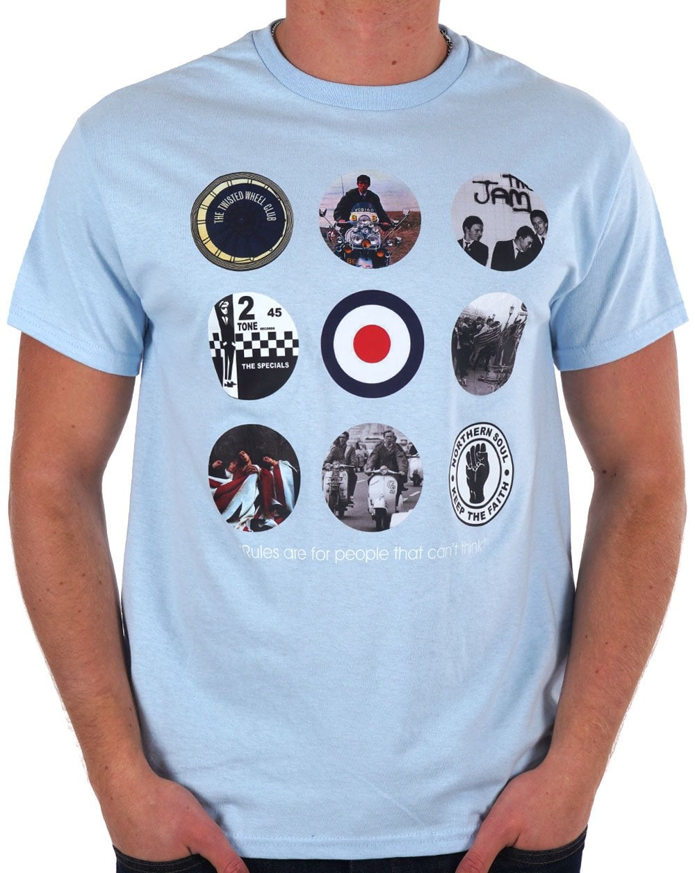 Mod Life T-Shirt Himmelblau