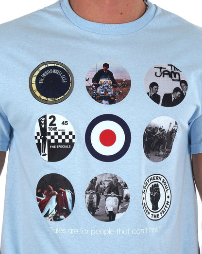 Mod Life T-Shirt Himmelblau