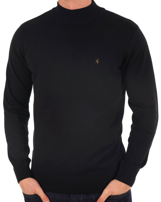 Gabicci Vintage Duke Rollkragenpullover Schwarz