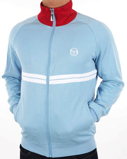 Sergio Tacchini Dallas Trainingsjacke Himmelrot Weiß