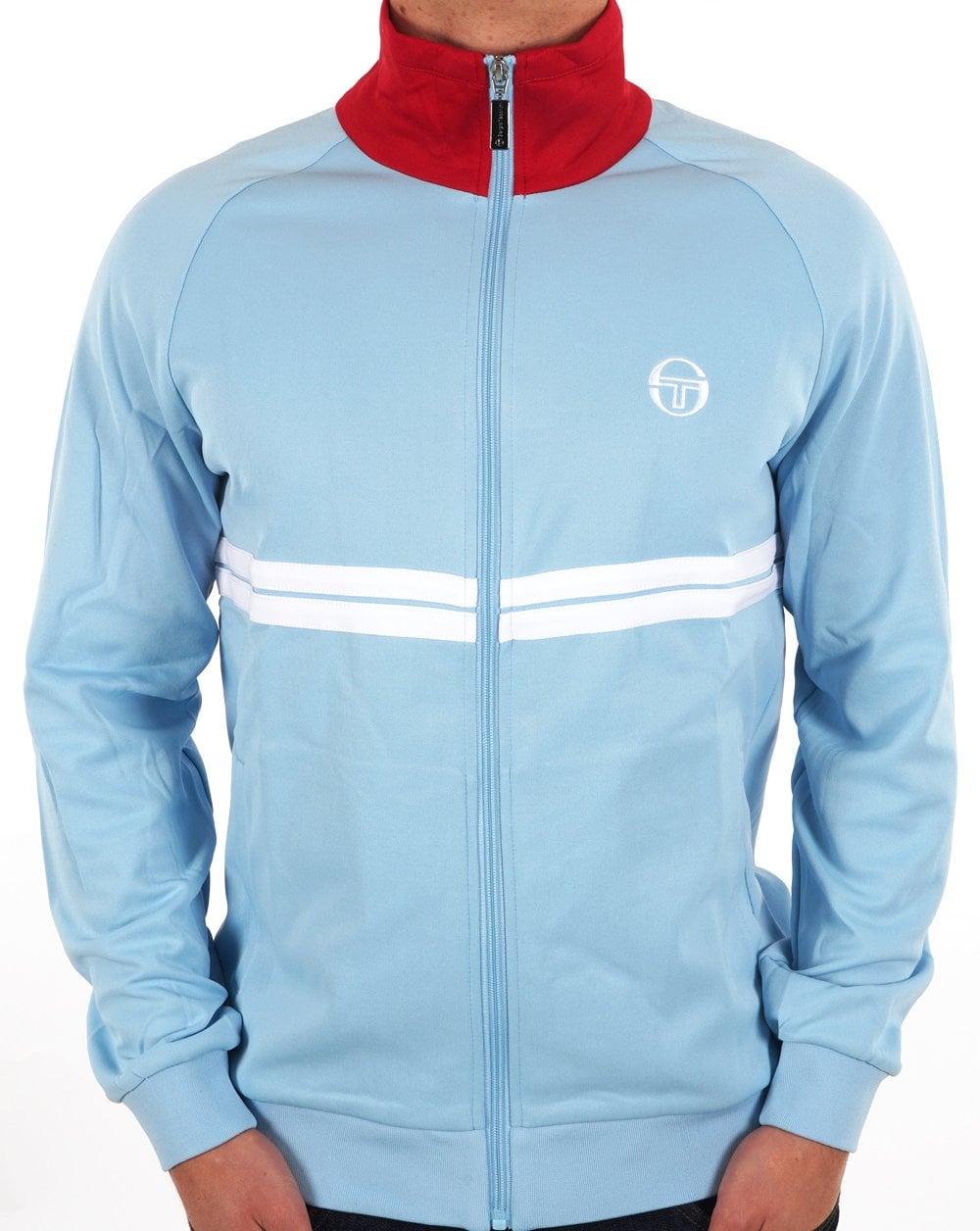Sergio Tacchini Dallas Track Top Sky Red White