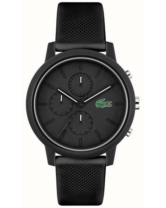 Lacoste Lacoste 12.12 Chrono Silikonuhr Schwarz
