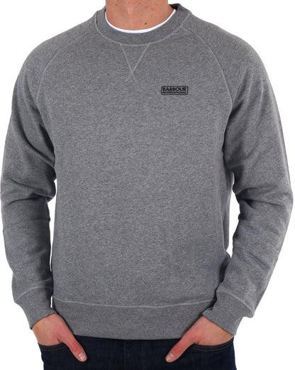Barbour International Crew Sweatshirt Anthrazitmeliert
