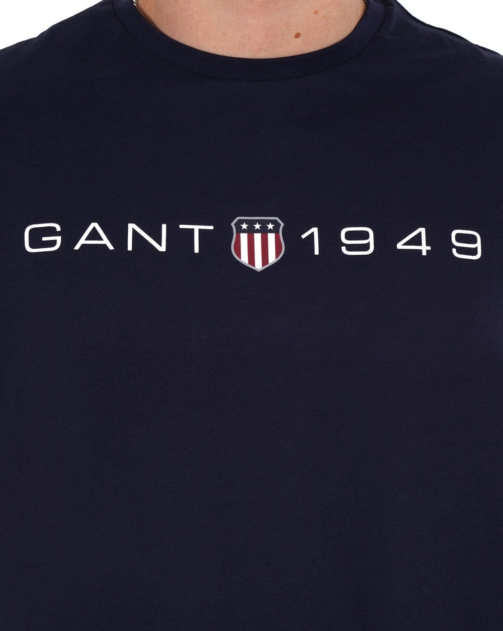 Gant T-Shirt mit Grafikprint Marineblau