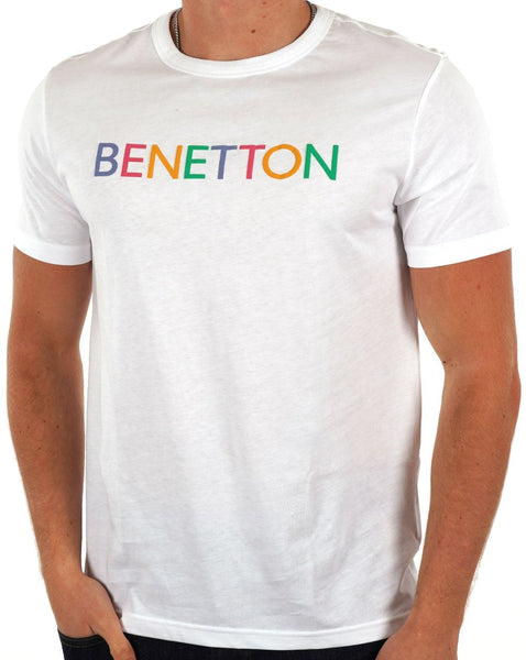 Benetton Logo T-shirt White/Multi