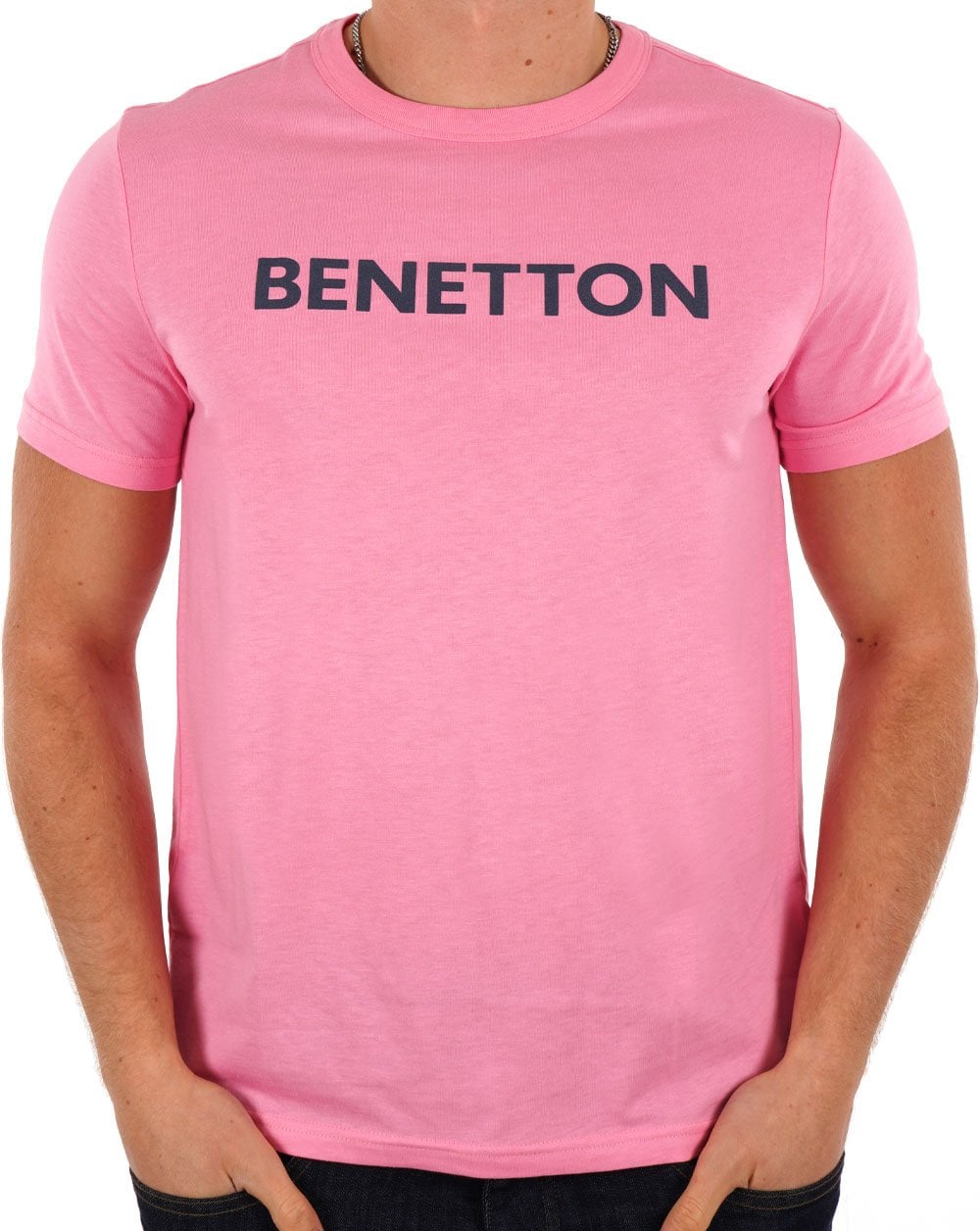 Benetton Logo T-Shirt Rosa