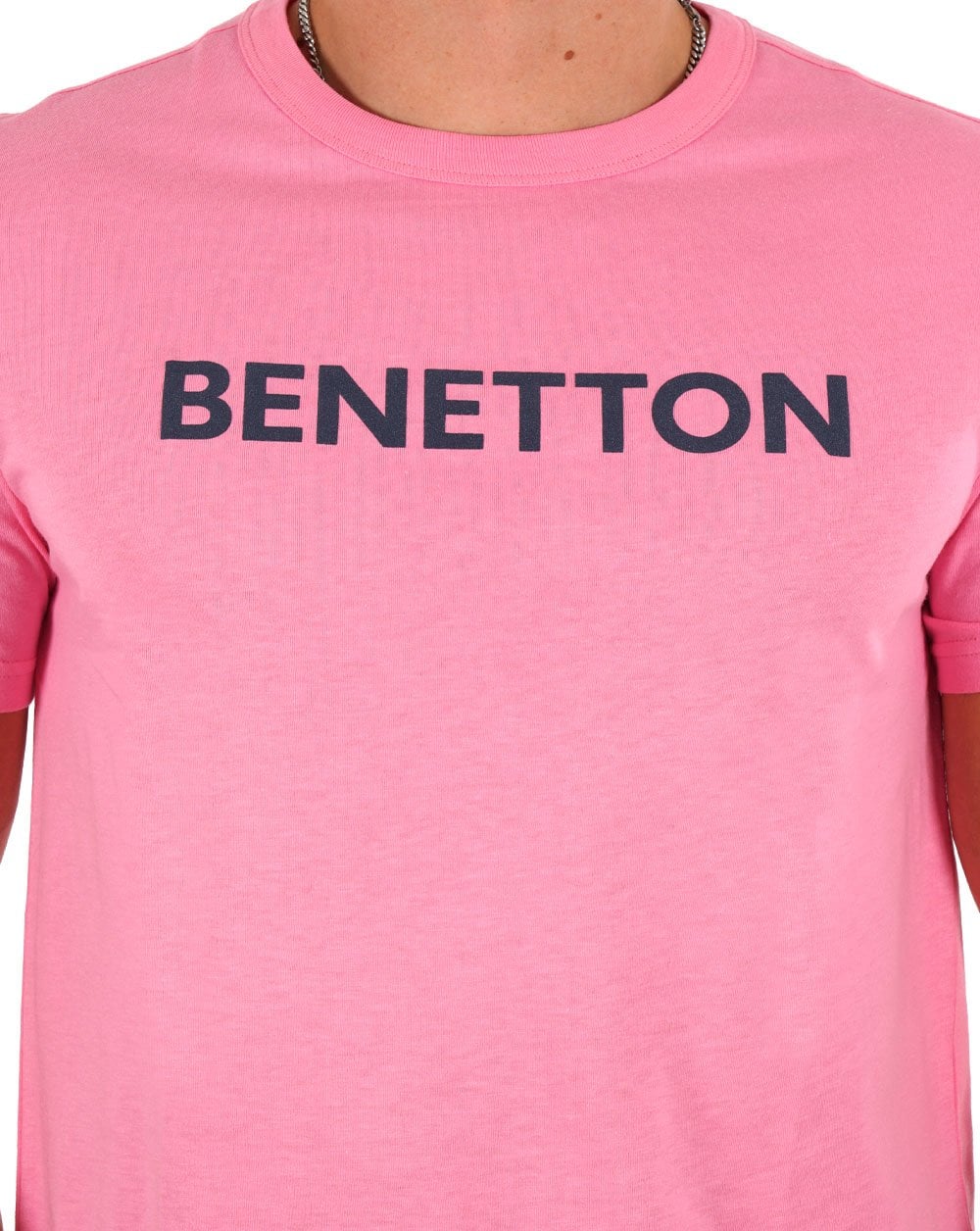 Benetton Logo T-Shirt Rosa