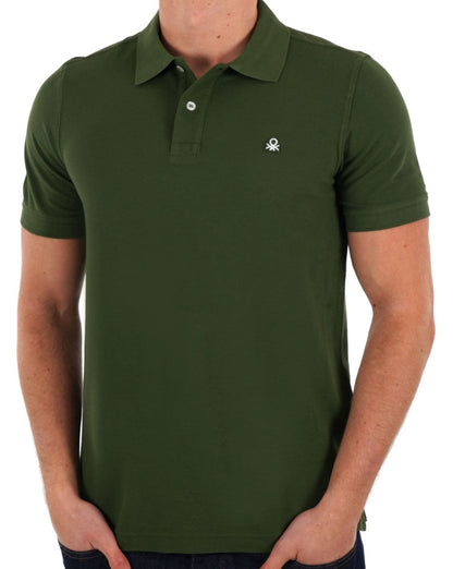 Benetton Poloshirt Oliv