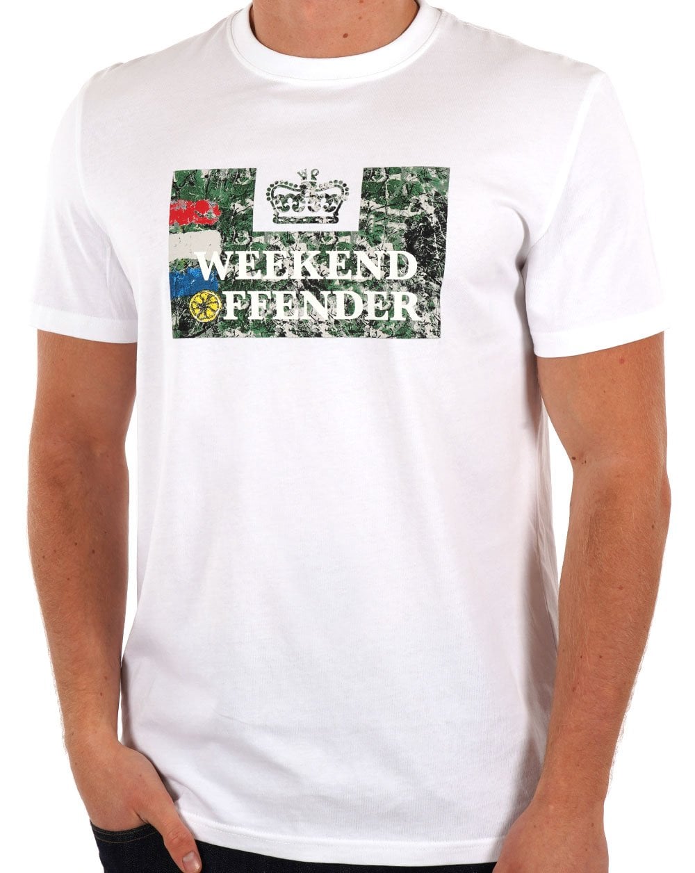 Weekend Offender Rosen T-Shirt Weiß