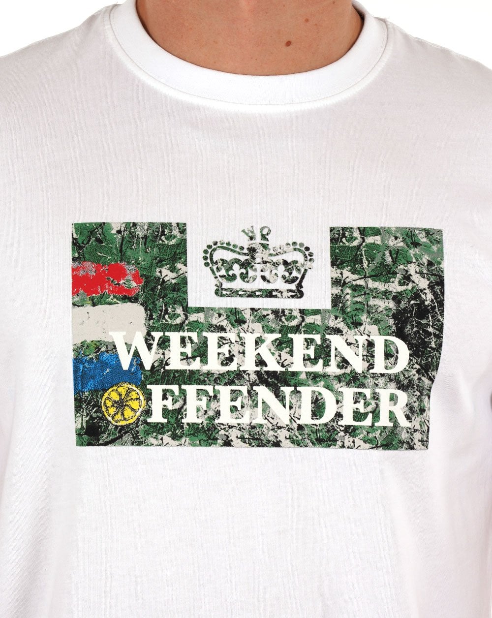 Weekend Offender Rosen T-Shirt Weiß