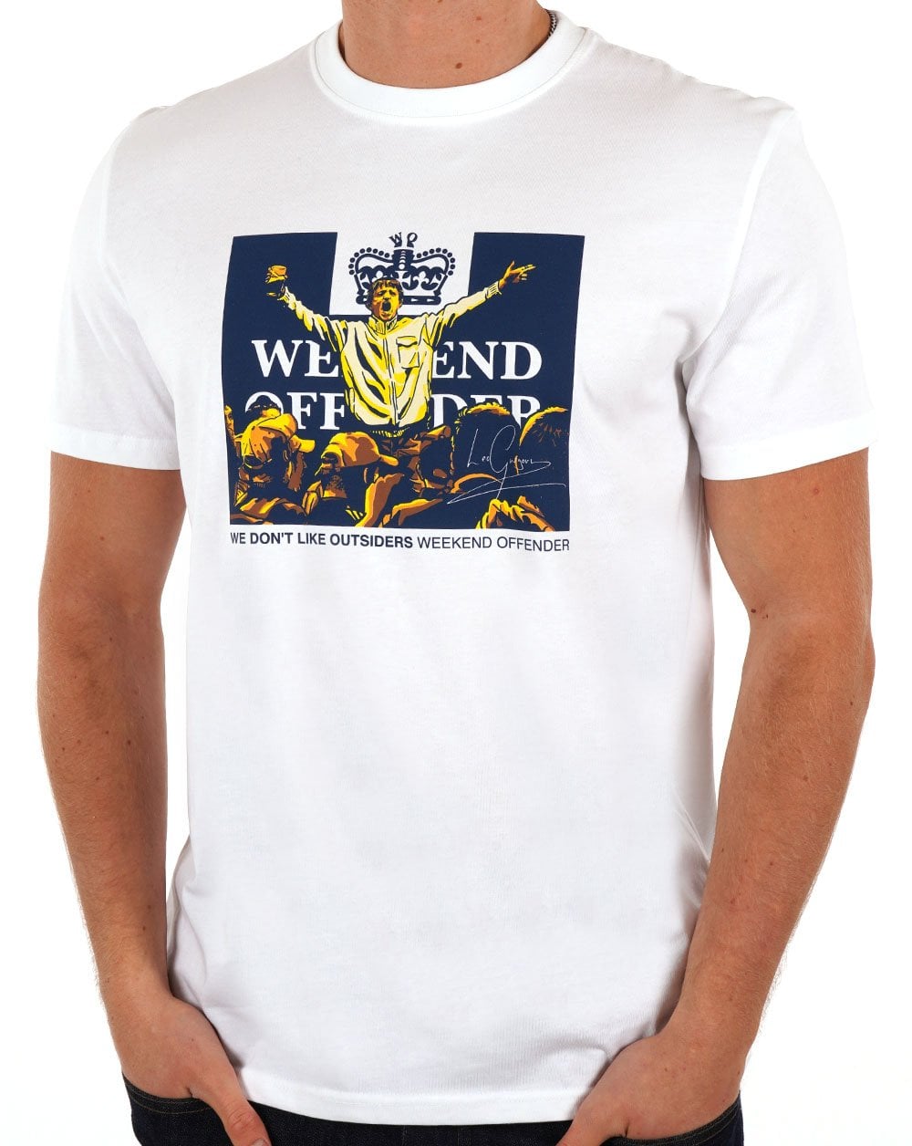 Weekend Offender Leo Gregory T-Shirt Weiß