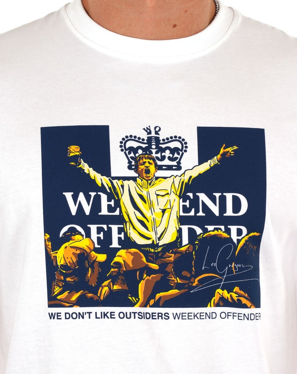 Weekend Offender Leo Gregory T-Shirt Weiß