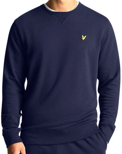 Lyle And Scott Sweatshirt mit Rundhalsausschnitt, Marineblau