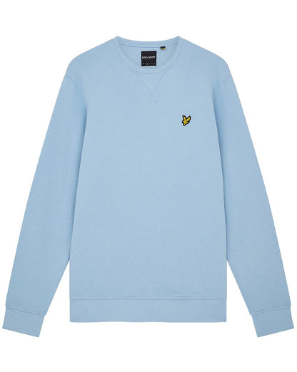 Lyle &amp; Scott Sweatshirt mit Rundhalsausschnitt, Hellblau