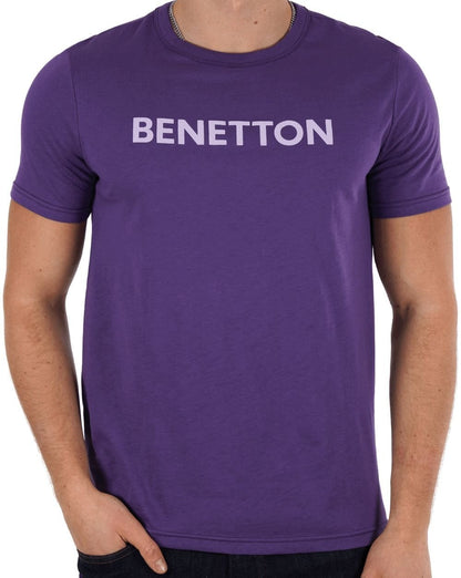 Benetton Logo T-Shirt Lila