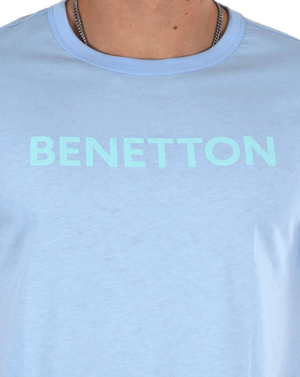 Benetton Logo T-shirt Sky Blue