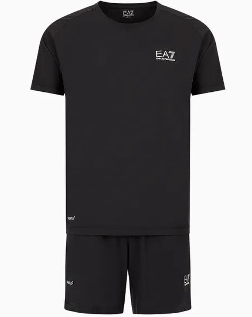EA7 Dynamic Athlete T-Shirt und Shorts Set Schwarz