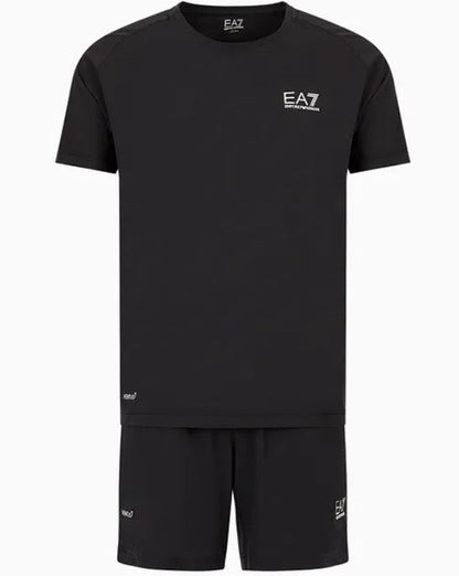 EA7 Dynamic Athlete T-Shirt und Shorts Set Schwarz