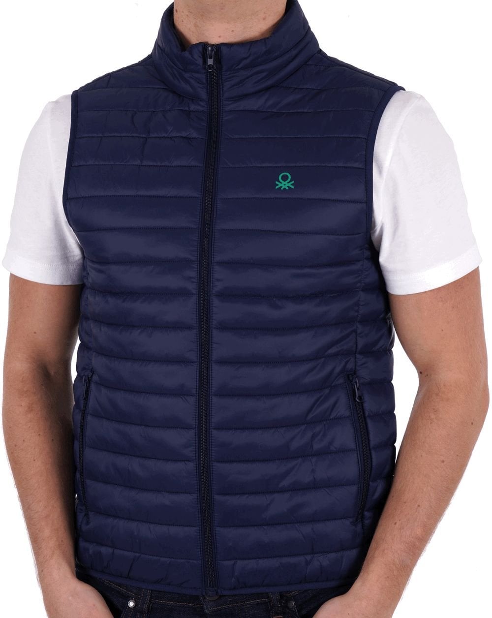 Benetton Weste Marineblau