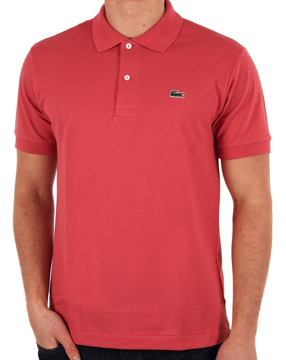 Lacoste – Klassisches Poloshirt in Sierra-Rot
