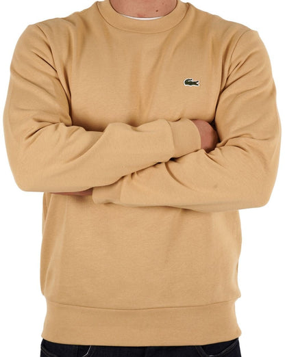 Lacoste Baumwoll-Sweatshirt Sand