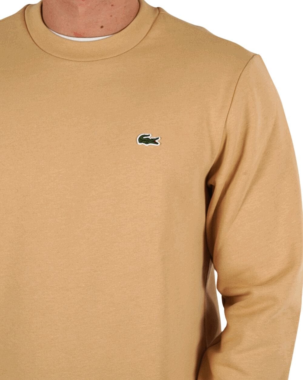 Lacoste Baumwoll-Sweatshirt Sand