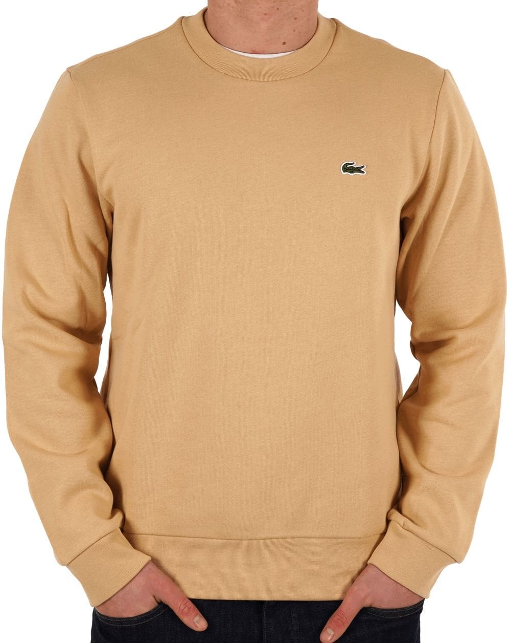 Lacoste Baumwoll-Sweatshirt Sand