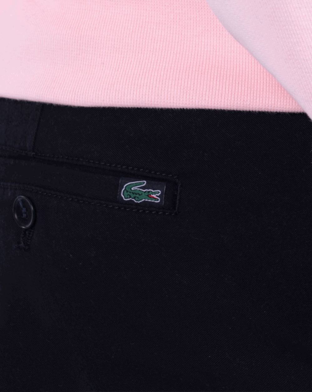 Lacoste – Klassische Slim-Fit-Hose aus Stretch-Baumwolle in Marineblau