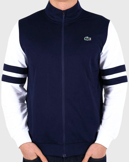 Lacoste Sport Trainingsjacke Marineblau/Weiß