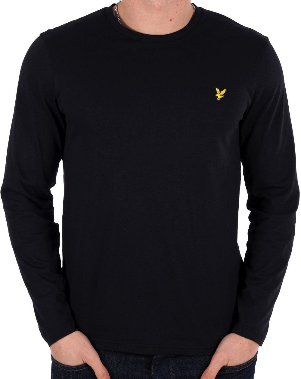 Lyle And Scott – Langärmliges T-Shirt in Schwarz